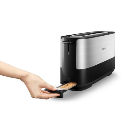 6. Philips Viva Collection HD2692/90 toaster 1 cup 1030 W Black, Metallic