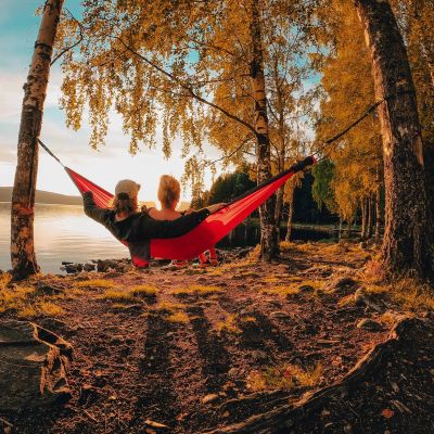 3. Ticket To The Moon King Size tourist hammock orange / darkgrey (TMK3503)