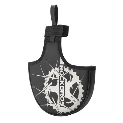 2. Rockbros D76 Crankset Transport Cover - Black and Gray