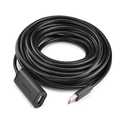 4. Ugreen USB 2.0 Active Extension Cable 480 Mbps 10 m Black (US121 10321)