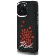 2. Karl Lagerfeld Silicone Heart Sign Logo MagSafe Case for iPhone 16 Pro Max - Black
