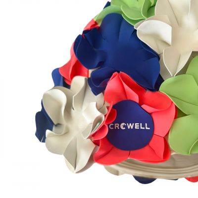 10. Crowell Ucho Bora pink swimming cap, col.5