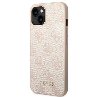 2. Guess GUHCP14MG4GFPI iPhone 14 Plus 6,7" różowy/pink hard case 4G Metal Gold Logo