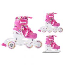 Roller skates-rollers-skates adjustable Smj sport Combo Hearts 3in1 Led Jr HS-TNK-000011510