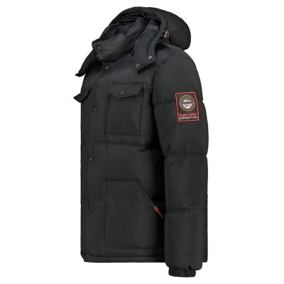 4. Geographical Norway men's jacket BAREDA DB BLACK MEN 096 BLACK (WY3882H/GN-NOIR)