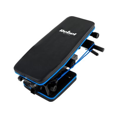 9. Inclined training bench with leg locks and rubber bands REBEL ACTIVE RBA-2003