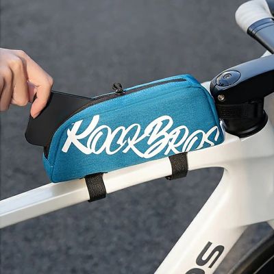 2. Rockbros G009 Flash Journey Top Tube Bike Bag 0.8L - Blue