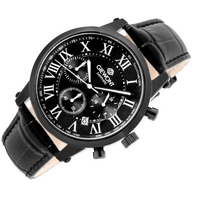 3. Men's Watch Giewont Chronograph Sapphire Black GW6260-A3