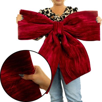 5. DECORATIVE BURGUNDY BOW 67x72x9CM MICA