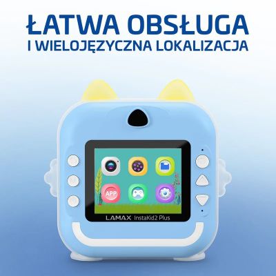 5. LAMAX InstaKid2 Plus Children's Camera, Blue