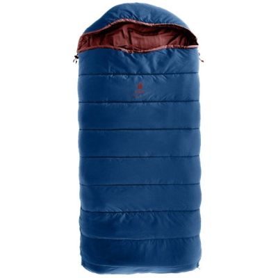 7. Deuter Starlight SQ Children's Sleeping Bag (130-170 cm) - Nightblue/Redwood