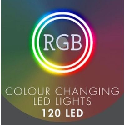 32. CHRISTMAS TREE LIGHTS LIGHT CURTAIN OUTSIDE/INTERNAL 120 LED 300X60CM WITH REMOTE CONTROL RGB COLOR