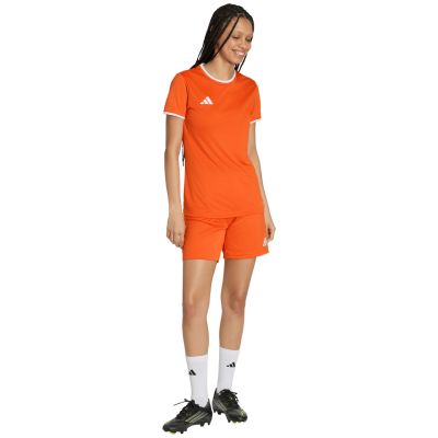 6. Adidas Entrada 26 women's shorts orange JZ2538