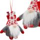 DECORATIVE SANTA CLAUS WITH GIFT BAG 15CM GRAY