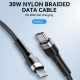 6. Wozinsky WNBCL1 Lightning / USB-C PD 30W cable 1 m - black