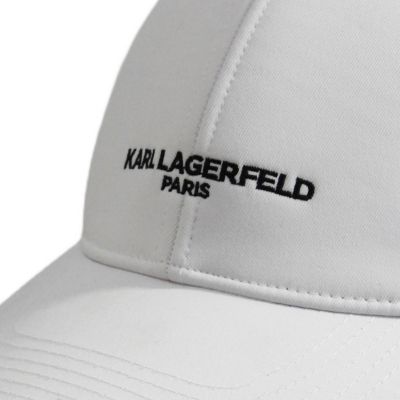 9. Karl Lagerfeld Paris Strapback White Cap - L5WH7947-wht