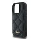 6. Guess Quilted Metal Logo iPhone 16 Pro Case - Black