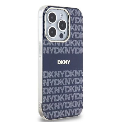 4. DKNY IML Mono & Stripe MagSafe case for iPhone 15 Pro Max - blue