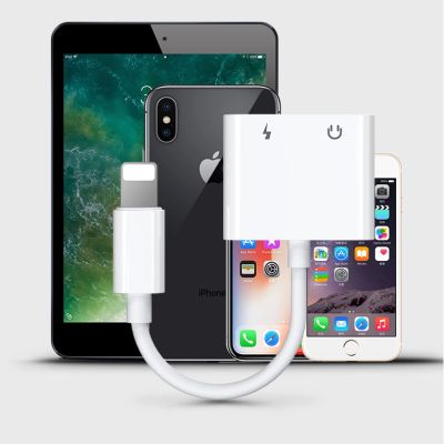 9. Joyroom S-Y104 headphone adapter Lightning - Lightning / mini jack 3.5mm - white