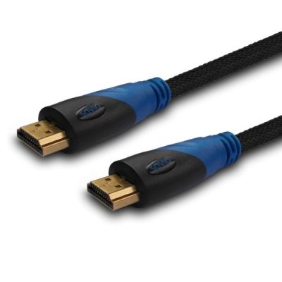 SAVIO cl-49 cable (HDMI M - HDMI M; 5m; black)