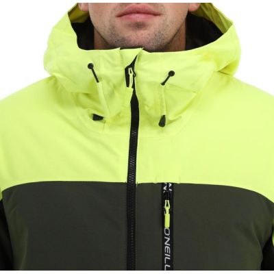 7. O'neill Men's Winter Sports Jacket Carbonite Snowboard Skis 10K Green Black