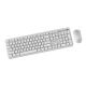 3. GEMBIRD Slim Pro Business Wireless Keyboard and Mouse Set for Desk, White, RU Layout