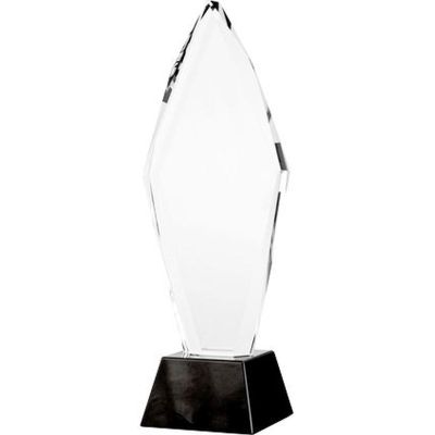 4. Engraved glass trophy H 31 cm