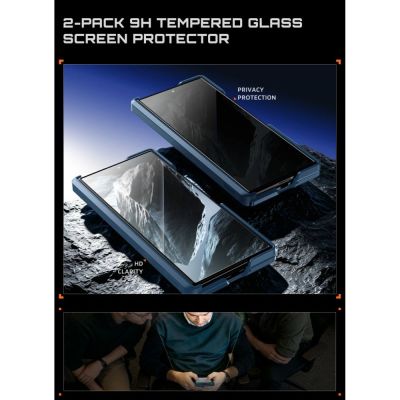 8. Supcase UB Aero MagSafe 2-Set Case for Samsung Galaxy Z Fold 8 Ultra - Navy Blue