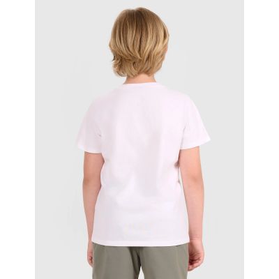 9. Boys' t-shirt with print 4F 4FJWAW25TTSHM2417-10S