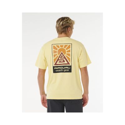 3. RIP CURL Search Dawn Tee Yellow Men's T-Shirt