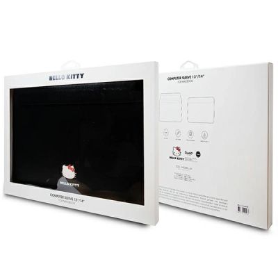 4. Hello Kitty PU Metal Logo case for a 14" laptop - black