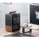 4. Jonsbo T6 Case, Mini-Tower, Mini-ITX, Tempered Glass, Wood - Black