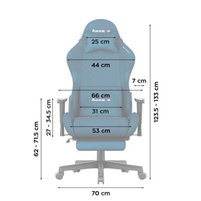 9. Huzaro Force 5.7 Blue Swivel Chair