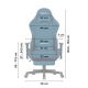 9. Huzaro Force 5.7 Blue Swivel Chair