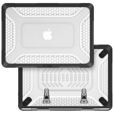 3. Tech-Protect Kevlar Pro Case for MacBook Neo 13" 2026 - Black and Clear
