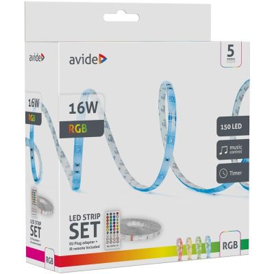 8. Avide ALSB5050RGBMU40-5M LED strip lights Universal LED strip 16 W 5000 mm