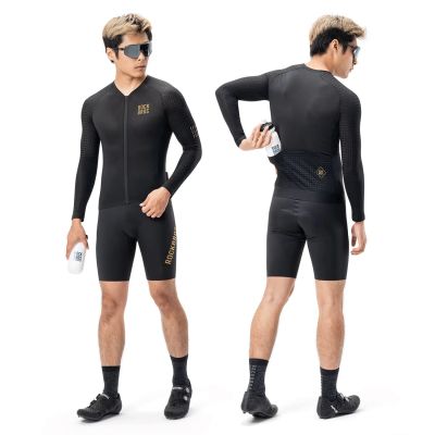 7. Rockbros YDCX008 Diamond Long Sleeve Cycling Jersey Size L - Black