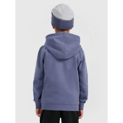 5. Boy's sweatshirt with hood, open, 4F 4FJRAW25TSWSM2416-32S