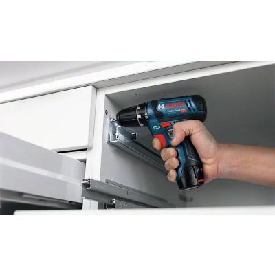 4. Bosch Akku-Bohrschrauber 12 V Li-Ion 1300 RPM Black, Blue, Red