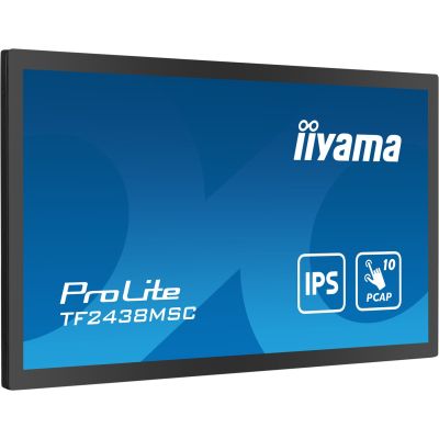 3. iiyama 23.8-inch 10-point PCAP Open Frame touchscreen monitor with IPS panel technology, edge-to-edge glass design, anti-fingerprint coating and metal casing