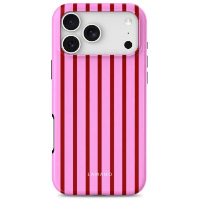 3. Tech-Protect Lamano MagSafe Case for iPhone 18 Pro / 17 Pro - Pink/Red