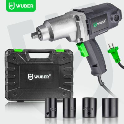 7. 800 Nm 1/2" Electric Impact Wrench for Wheels with Case W33250 WUBER