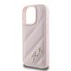 6. Karl Lagerfeld Quilted Signature iPhone 16 Pro Max Case - Pink