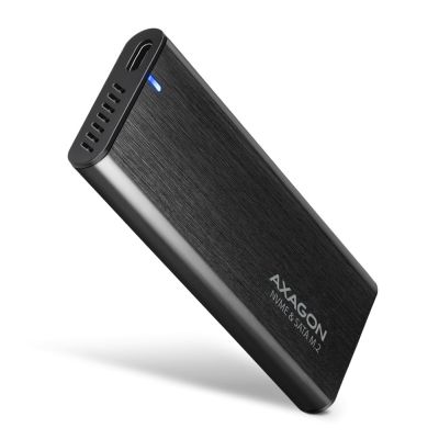 2. Axagon EEM2-SB2 Hard Drive Enclosure SSD Case Black M.2