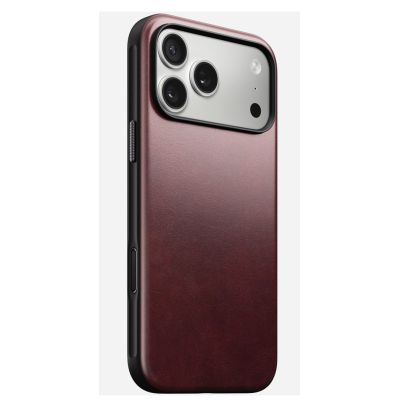 Nomad Modern Leather Case for 17.5 cm (6.9") mobile phone, Burgundy