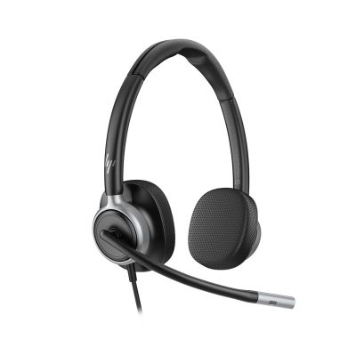 2. HP Poly Mission 625 – Stereo Wired USB Headset (Multi-Pack)