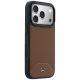 4. Mercedes Leather Wood Effect and Curve MagSafe case for iPhone 17 Pro Max - brown