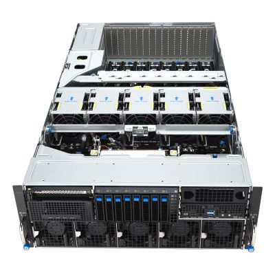 7. Asus Rack Platform (4U) ESC8000A-E13X AMD EPYC 9005 (8xNVMe, 2xM.2, 2x10Gbe, 8xQSFP, IPMI, R3200W)