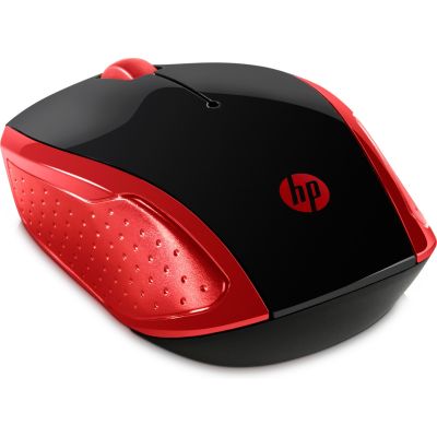 2. HP Wireless Mouse 200 Empress Red Wireless Mouse Red and Black 2HU82AA
