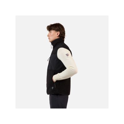 4. ROSSIGNOL Men's All Track Sherpa Vest Black